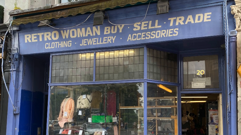 Retro Woman Storefront